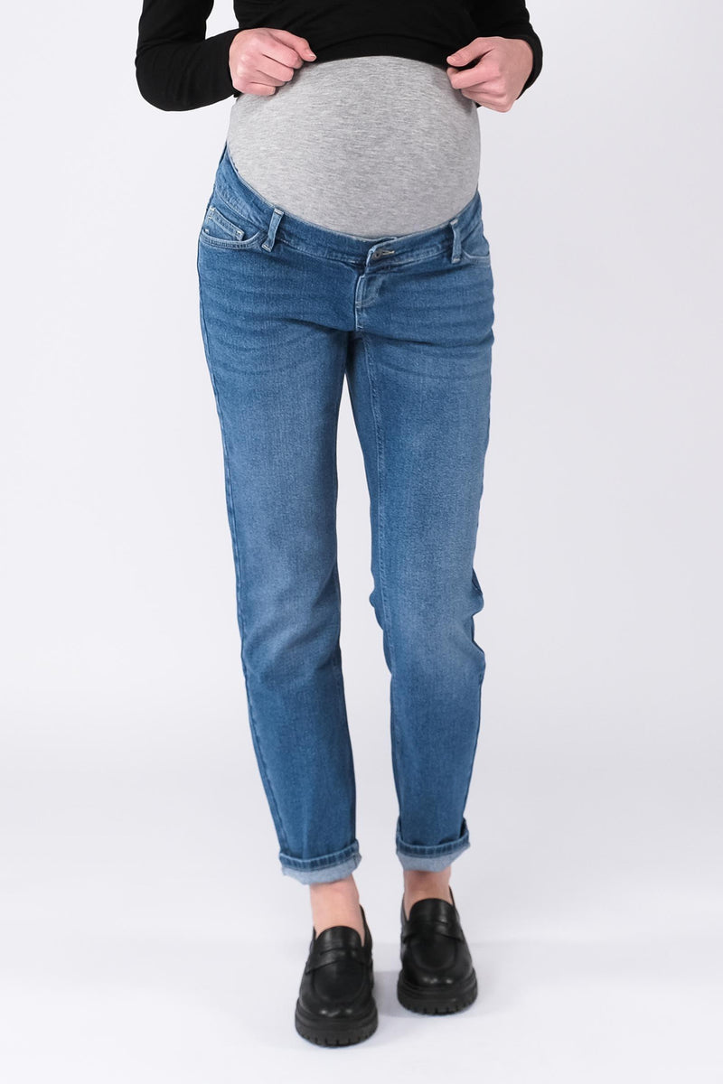 Jean Mom Fit Jeans Boyfriend Grossesse Maternity Jeans Jean Mom