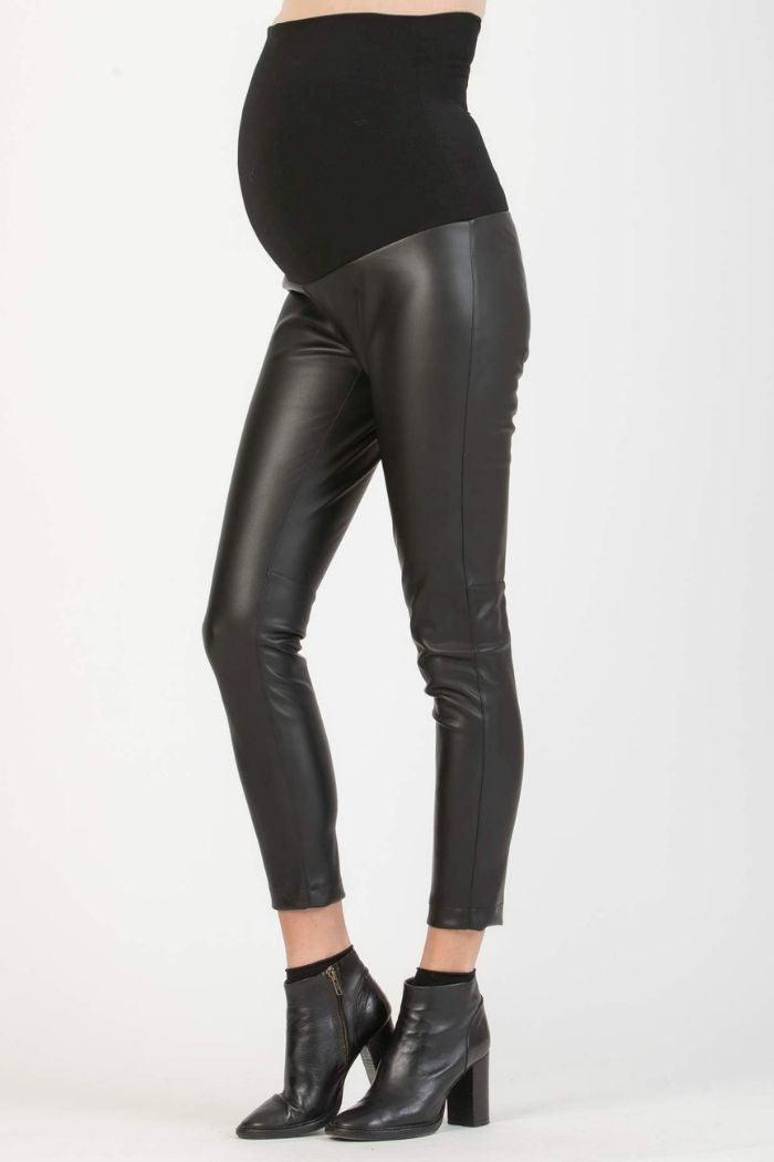 Legging cuir grossesse clearance
