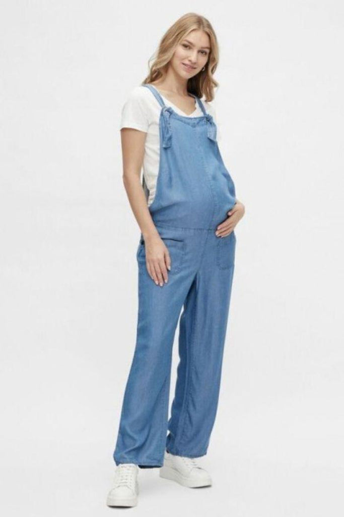 Salopette de grossesse en jean clair - Hope - Mummy Nantes