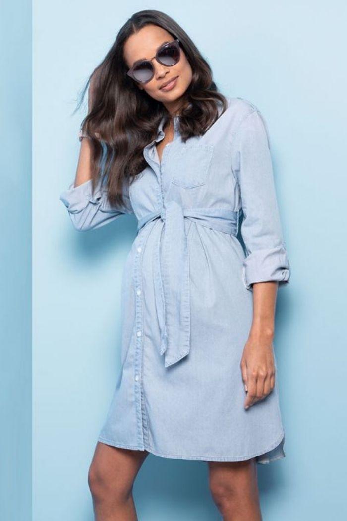 Robe jean femme enceinte clearance