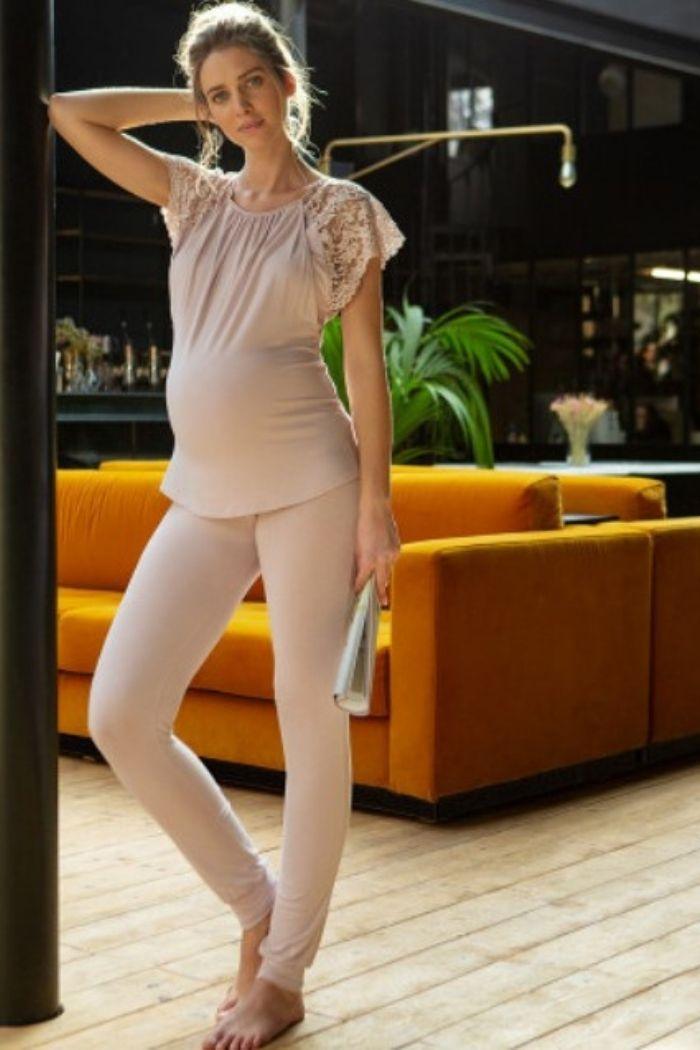 Legging de Pyjama Maternité de Grossesse - Pétale – Mummy Nantes