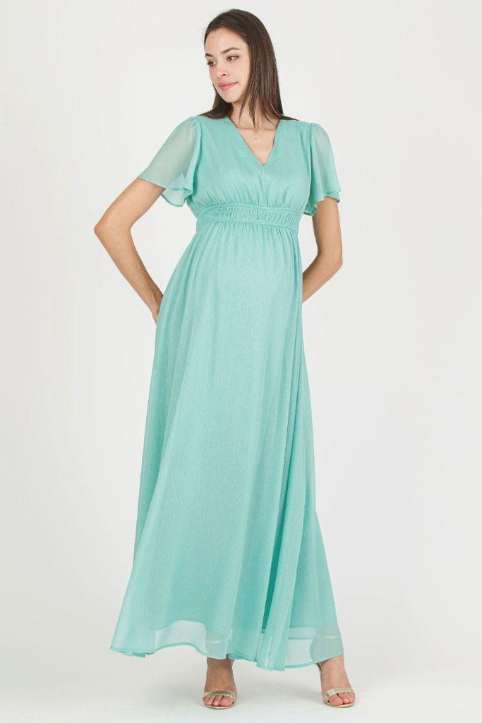 Robe de Grossesse Priscilla - Turquoise - Mummy Nantes