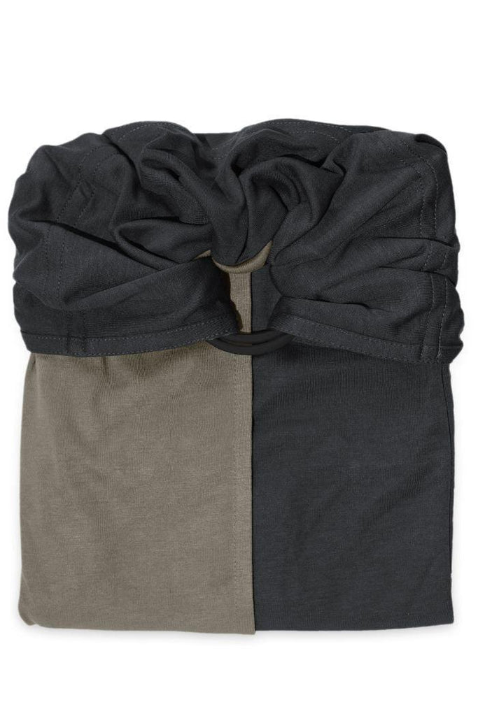 La Petite Echarpe Sans Nœud - Sling Réversible - Anthracite, Olive - Mummy Nantes