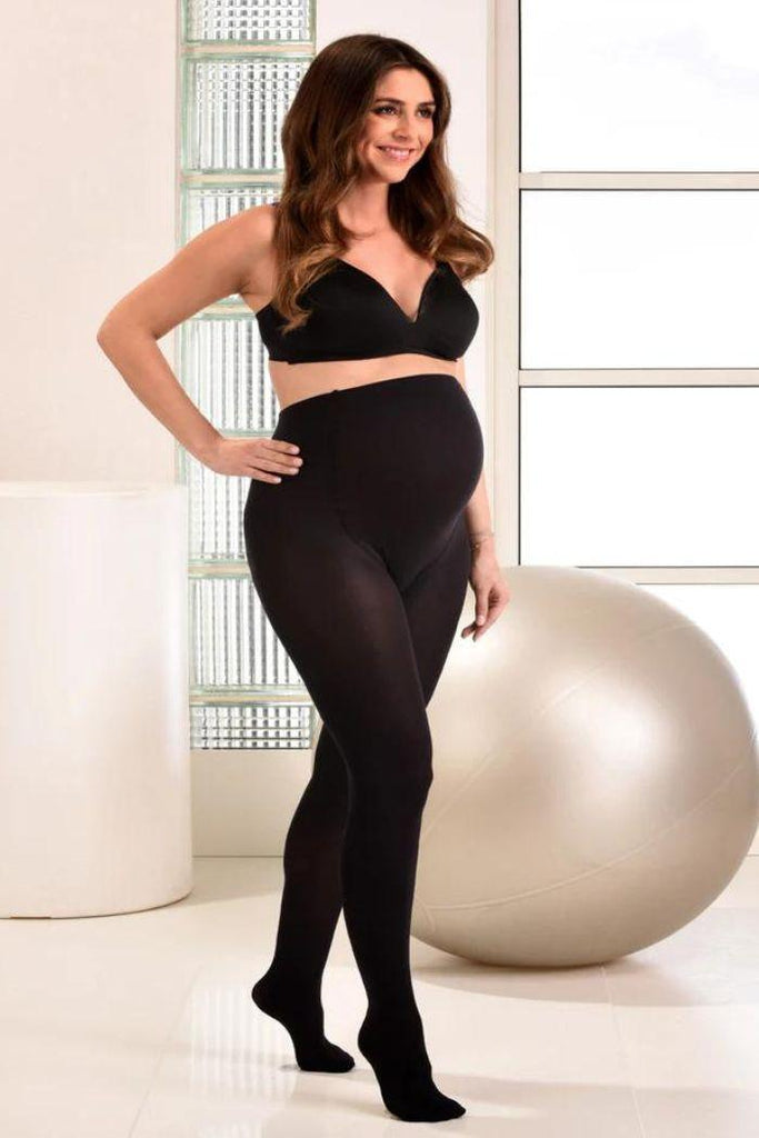 Collant de Grossesse Noir - 60 Deniers - Mummy Nantes
