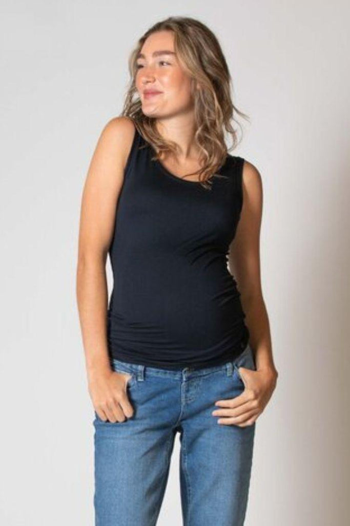 Débardeur Grossesse Basic - Marine - Mummy Nantes