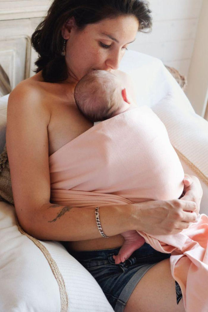 Echarpe peau à peau bébé - Pétale - Mummy Nantes