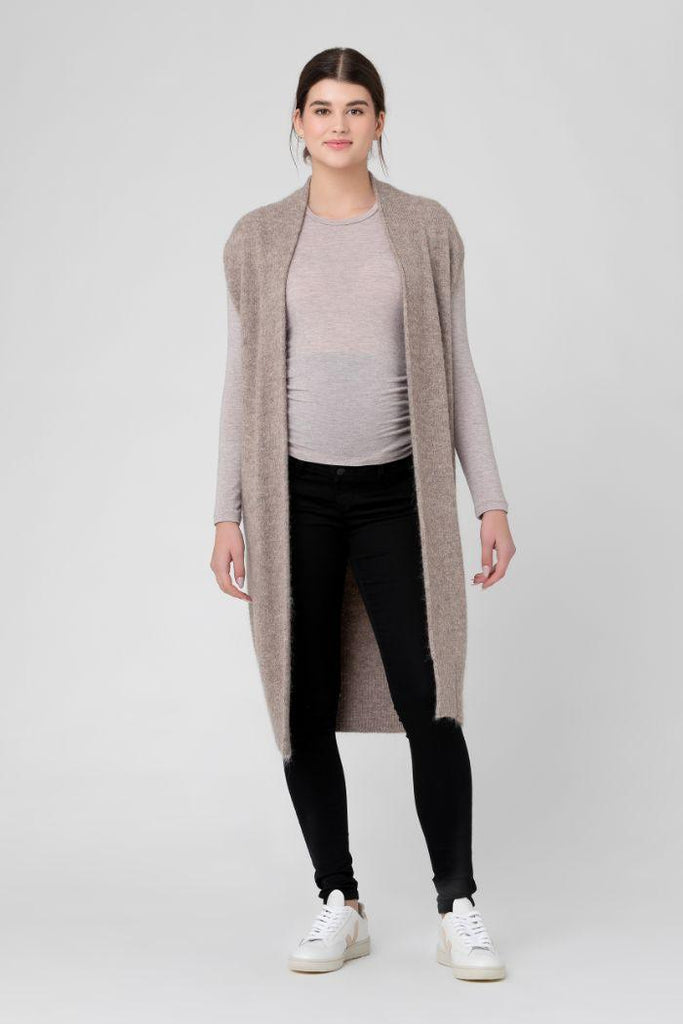 Gilet de Grossesse Sans Manches - Moka - Mummy Nantes