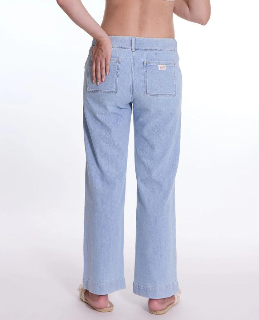 Jean de grossesse Wide Leg - Light blue - Mummy Nantes