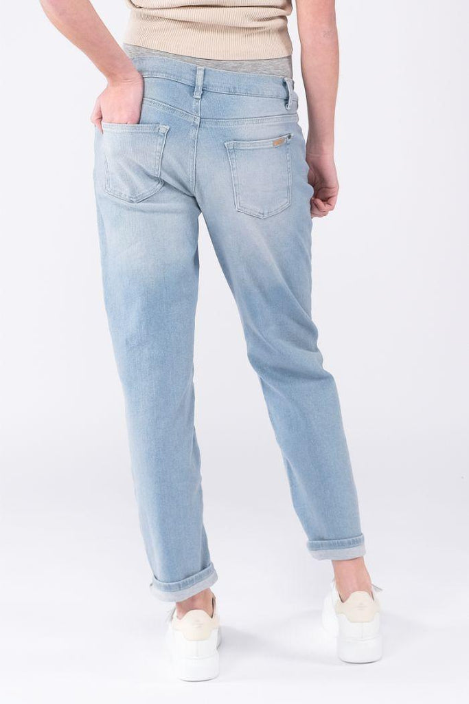 Jean de Grossesse Mom Fit Norah - Bleu clair - Mummy Nantes