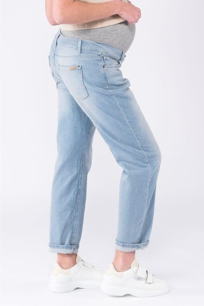 Jean de Grossesse Mom Fit Norah - Bleu clair - Mummy Nantes