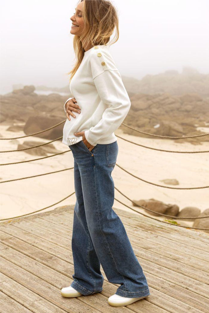 Jean de grossesse Wide Leg - Mummy Nantes