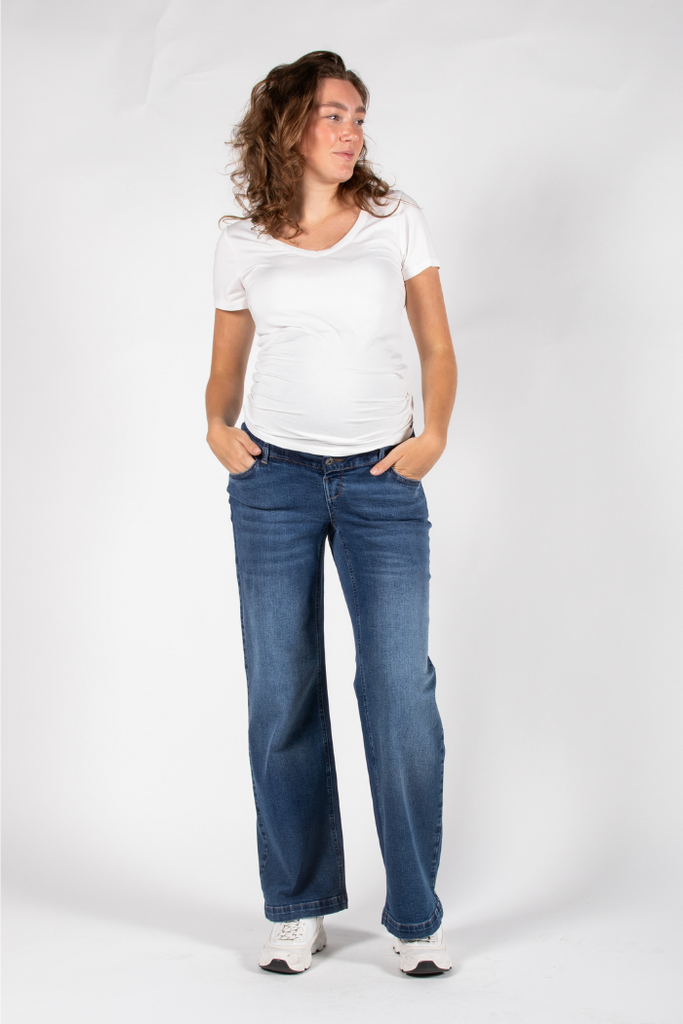 jean de grossesse wide leg confortable et tendance mummy nantes
