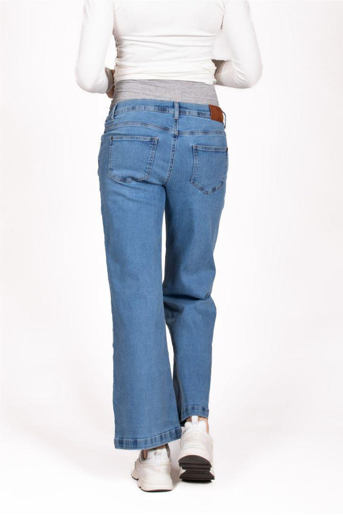 Jean Grossesse Wide Leg - Used Wash - Mummy Nantes