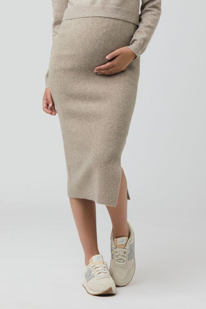 Jupe Grossesse en Tricot - Latte - Mummy Nantes