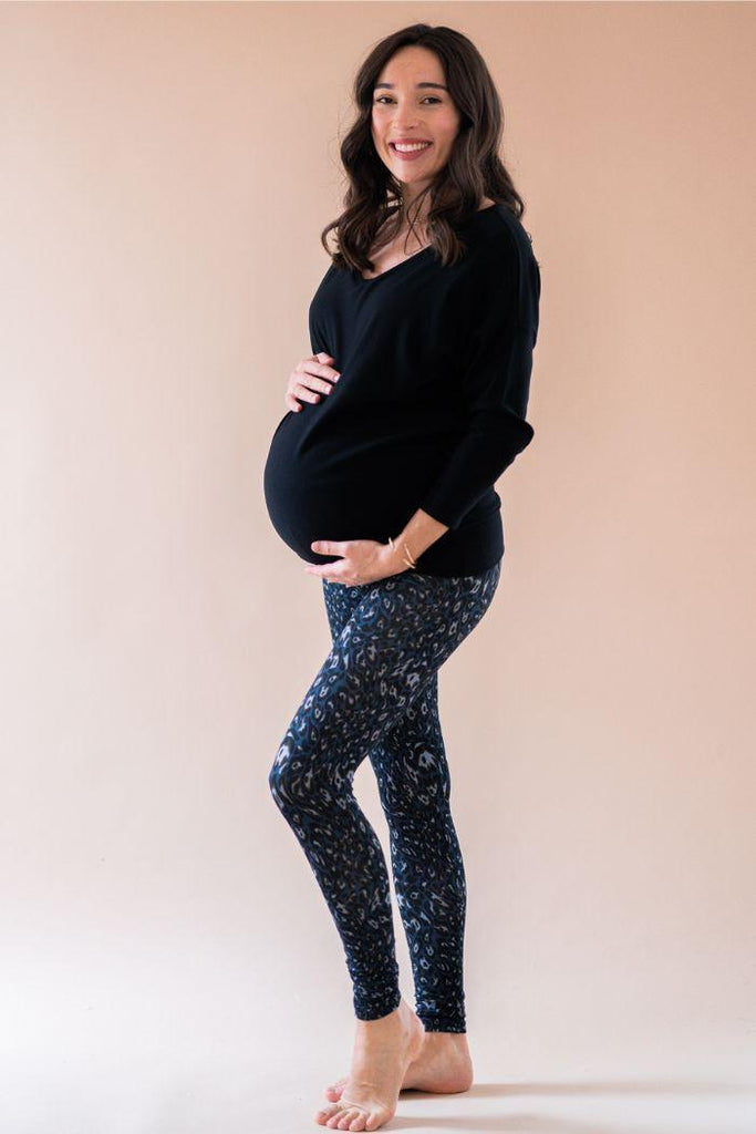 Legging Grossesse Milo Léo - Blue - Mummy Nantes