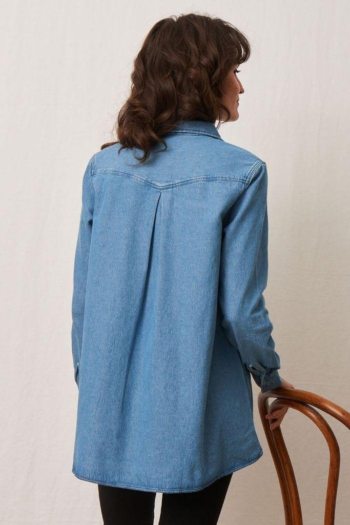 Chemise de Grossesse June - Denim - Mummy Nantes