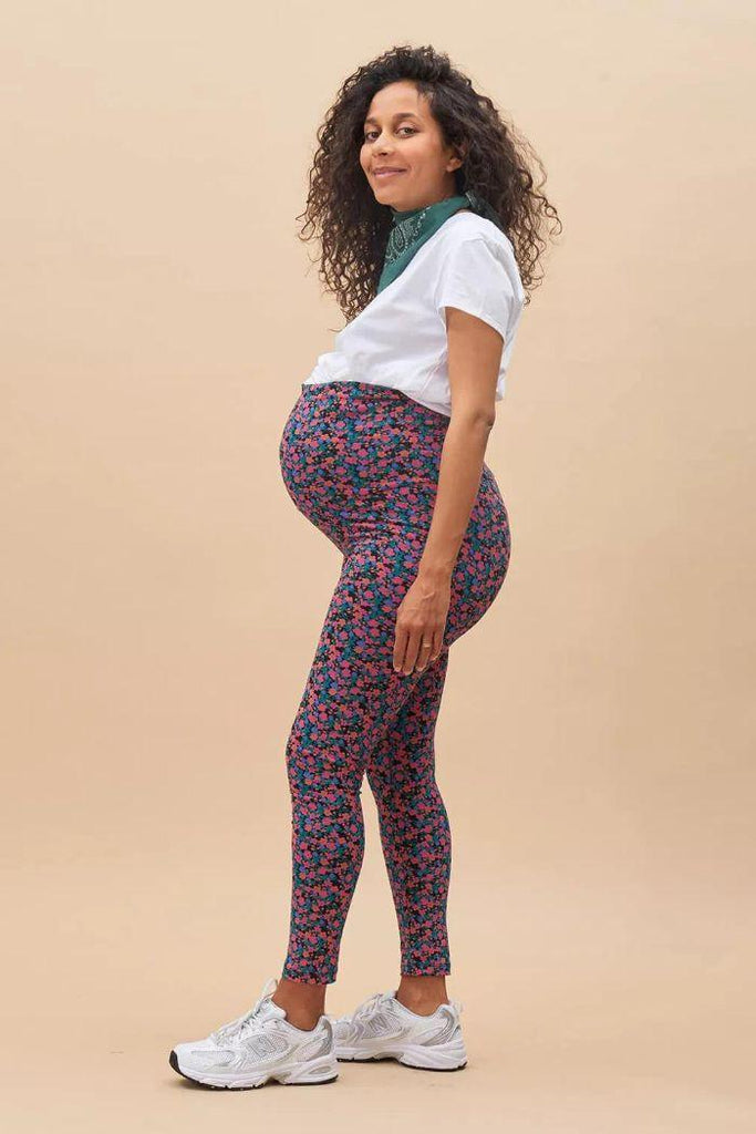 Legging de grossesse en coton bio - Liberty - Mummy Nantes