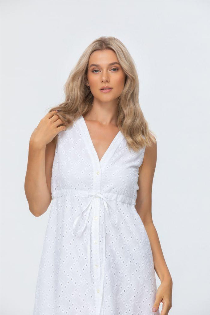 Robe de grossesse sans manche Greta - Mummy Nantes