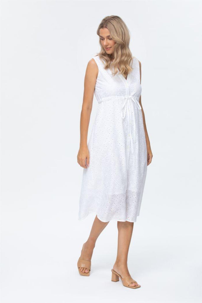 Robe de grossesse sans manche Greta - Mummy Nantes