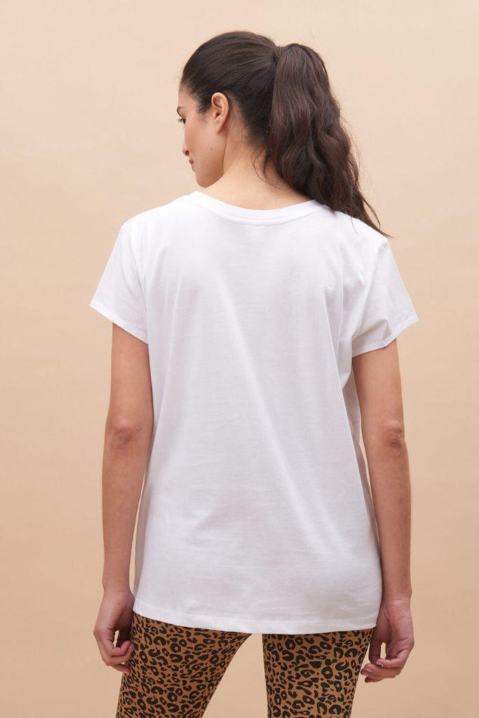 T-shirt Grossesse en coton bio - Blanc - Mummy Nantes