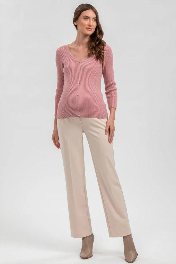 Pantalon Grossesse Droit - Noah crème - Mummy Nantes