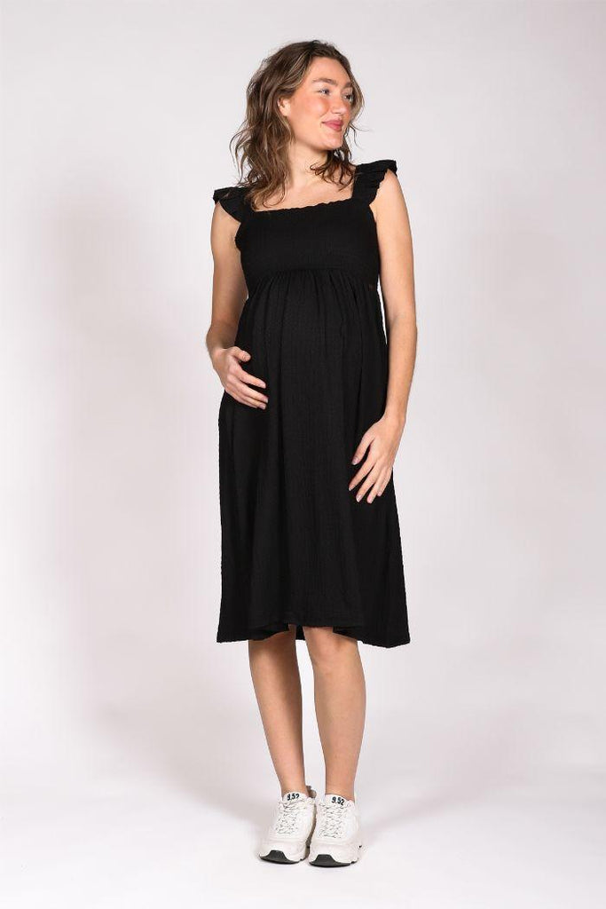 Petite robe noire de Grossesse Suzana - Mummy Nantes