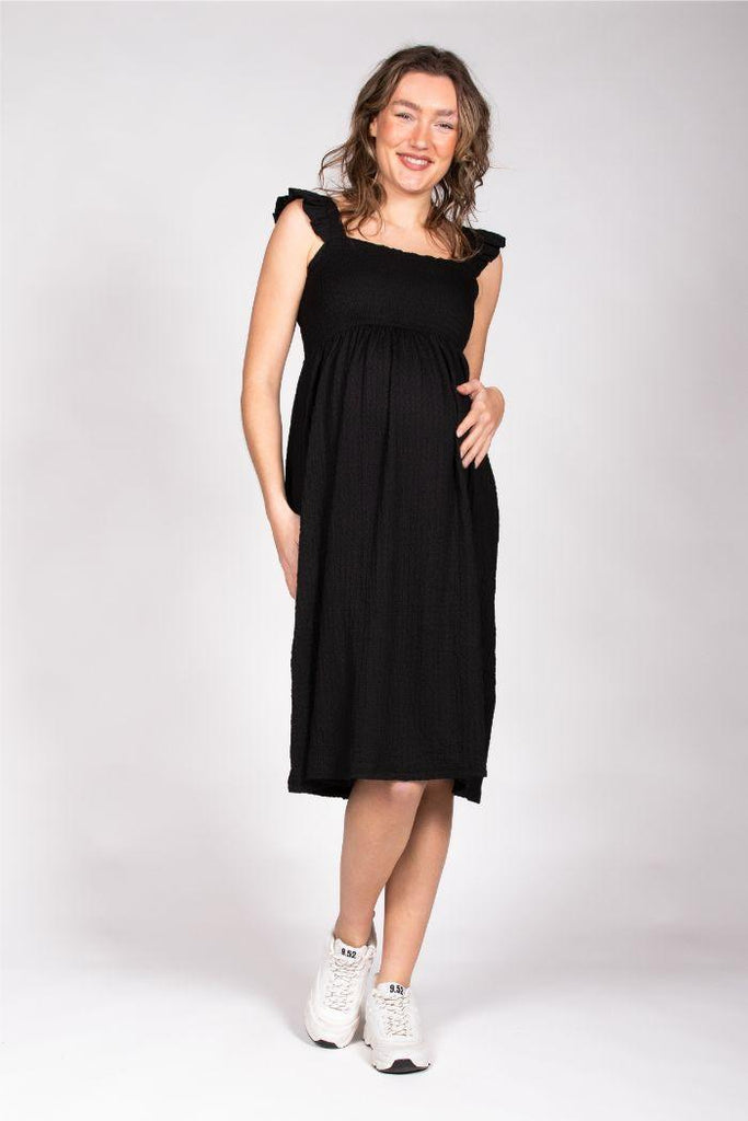 Petite robe noire de Grossesse Suzana - Mummy Nantes