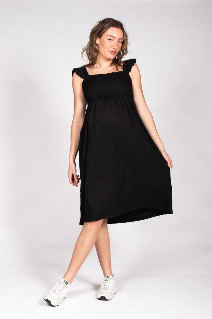 Petite robe noire de Grossesse Suzana - Mummy Nantes