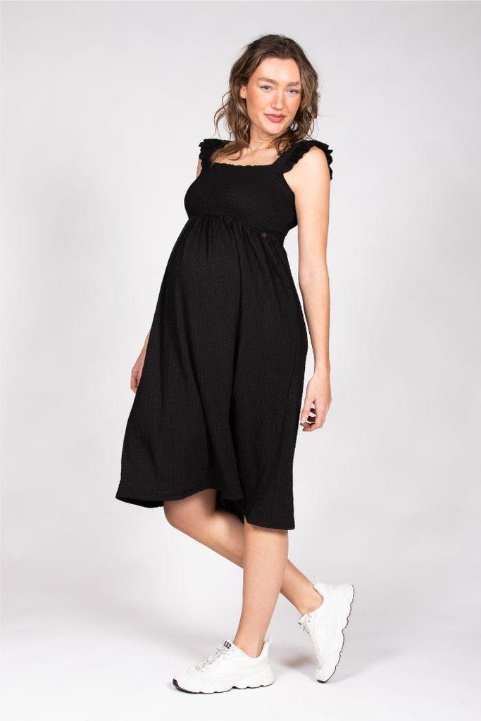 Petite robe noire de Grossesse Suzana - Mummy Nantes