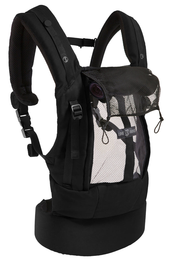 Porte-Bébé PhysioCarrier Noir poche Anthracite | 0m+ - Mummy Nantes