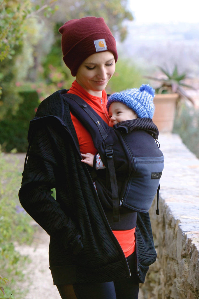 Porte-Bébé PhysioCarrier Noir poche Anthracite | 0m+ - Mummy Nantes