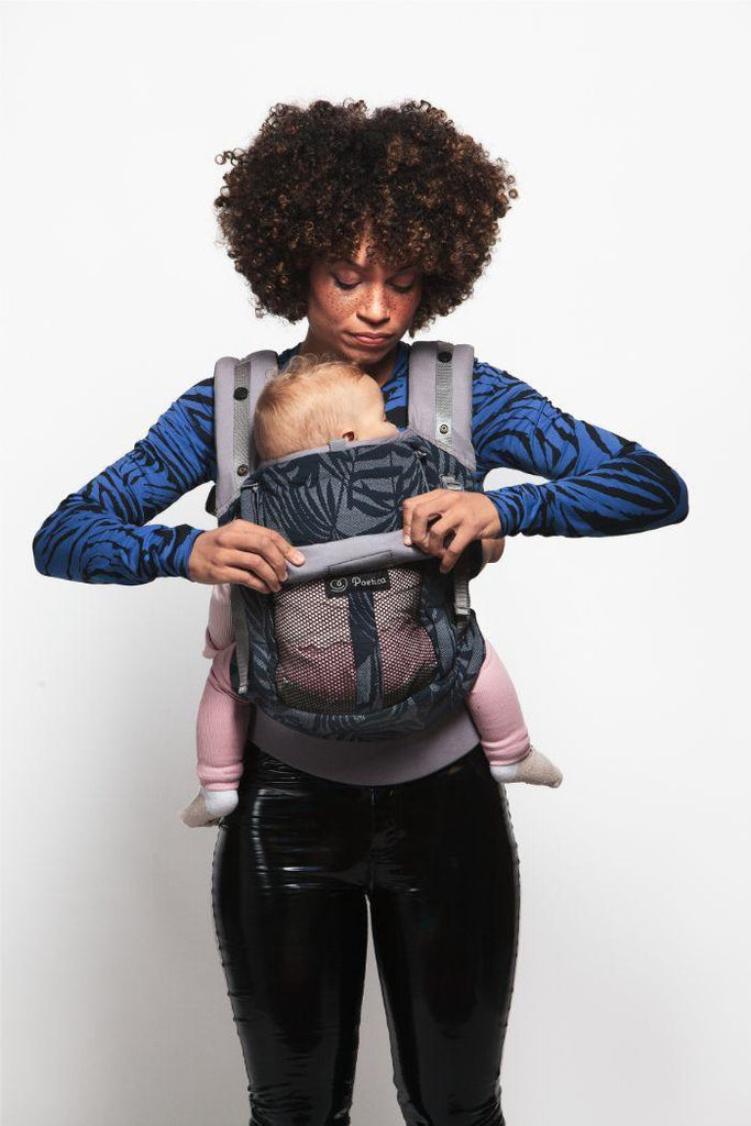 Porte-Bébé PhysioCarrier Poetica Tropical Dark | 0m+ - Mummy Nantes