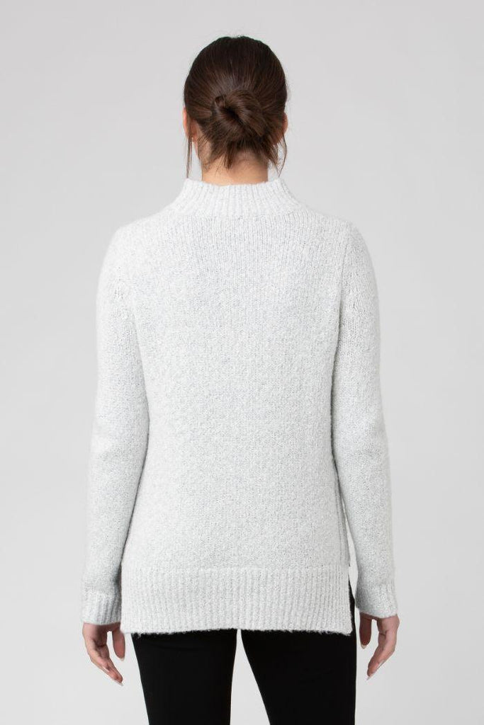 Pull Grossesse et Allaitement Torsadé - Neige - Mummy Nantes