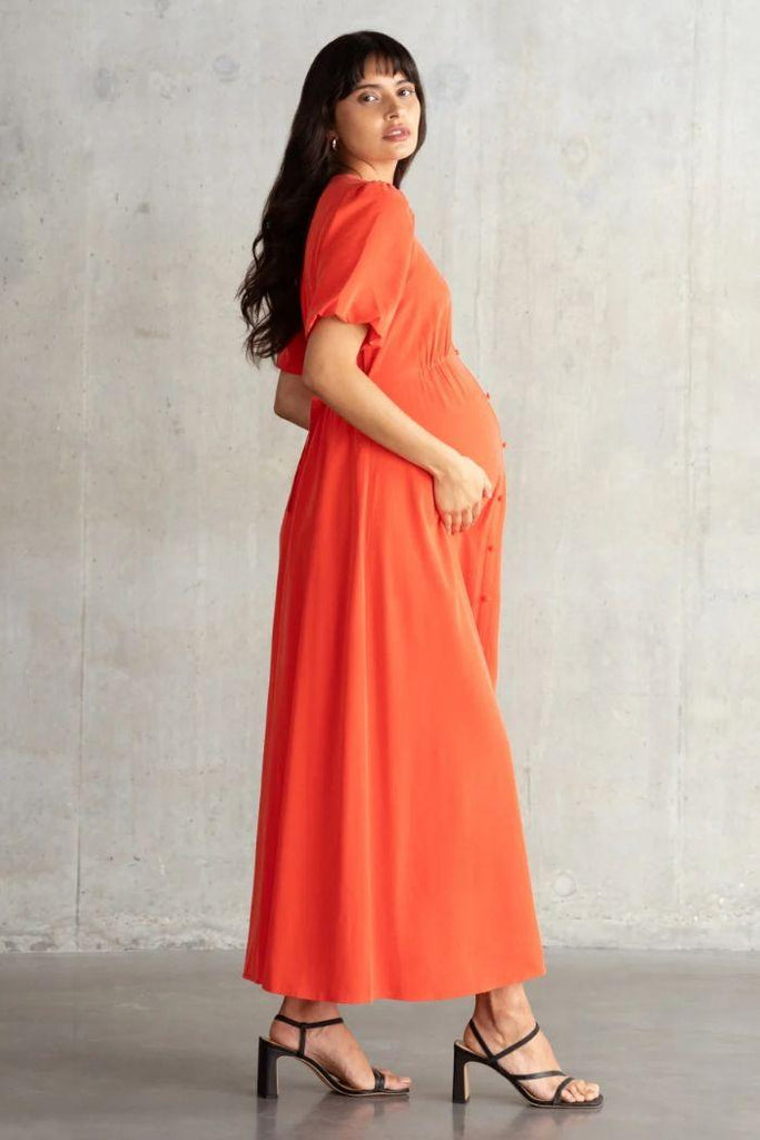 Robe Longue de Grossesse & Allaitement - Alania - Mummy Nantes