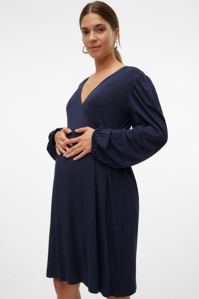 Robe Grossesse & Allaitement Khloé - Marine - Mummy Nantes