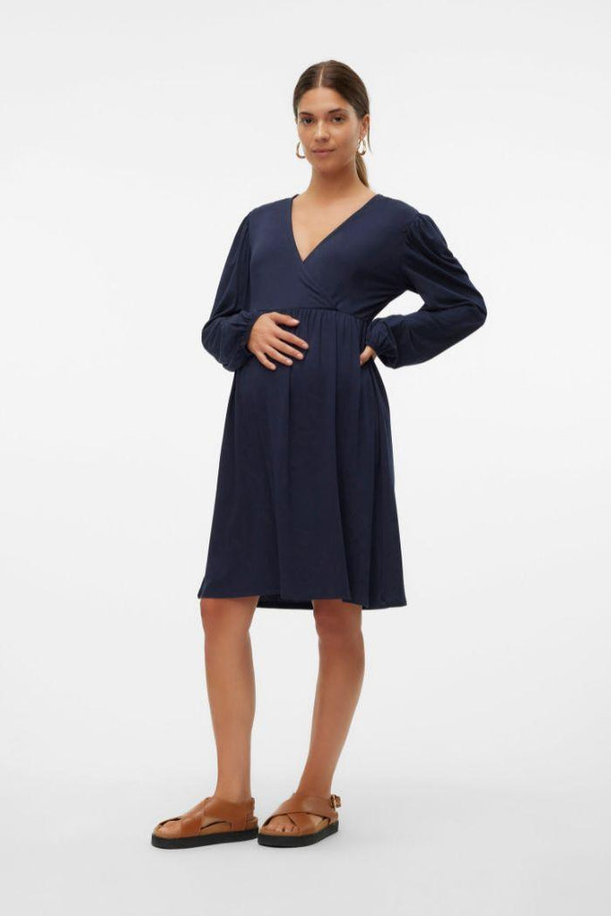 Robe Grossesse & Allaitement Khloé - Marine - Mummy Nantes