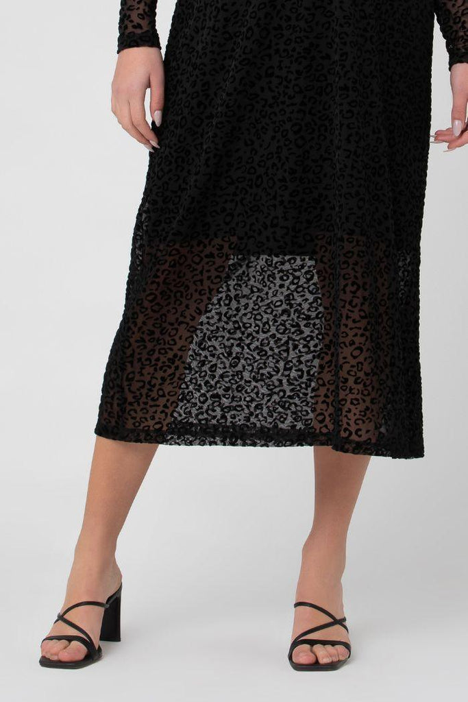 Robe Grossesse et Allaitement Léo - Noir - Mummy Nantes
