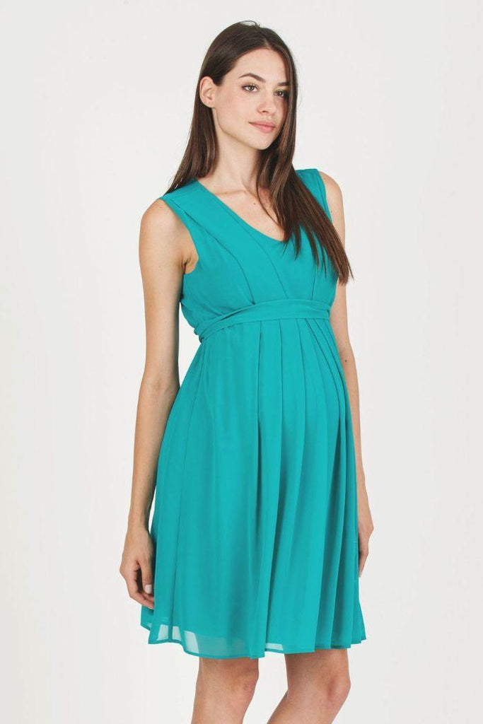 Robe Grossesse & Allaitement Sabrina - Turquoise - Mummy Nantes