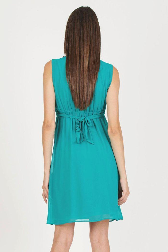 Robe Grossesse & Allaitement Sabrina - Turquoise - Mummy Nantes