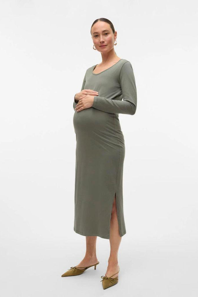 Robe de Grossesse Leva - Argile - Mummy Nantes