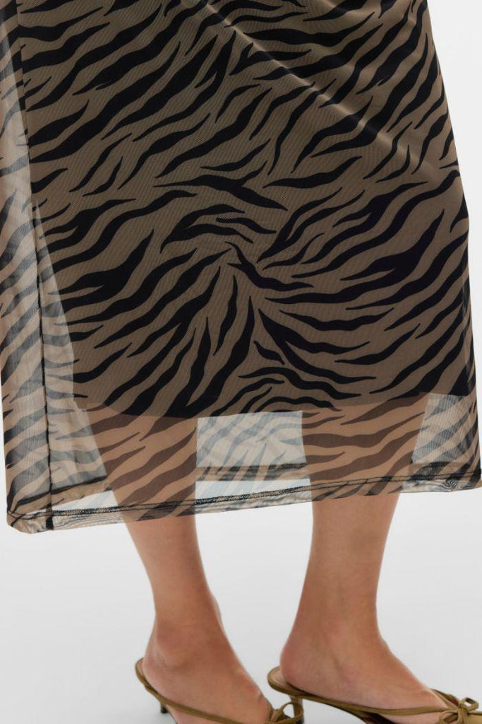 Robe Grossesse Lara Zebra - Kaki - Mummy Nantes