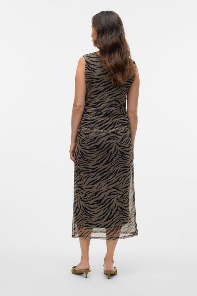 Robe Grossesse Lara Zebra - Kaki - Mummy Nantes