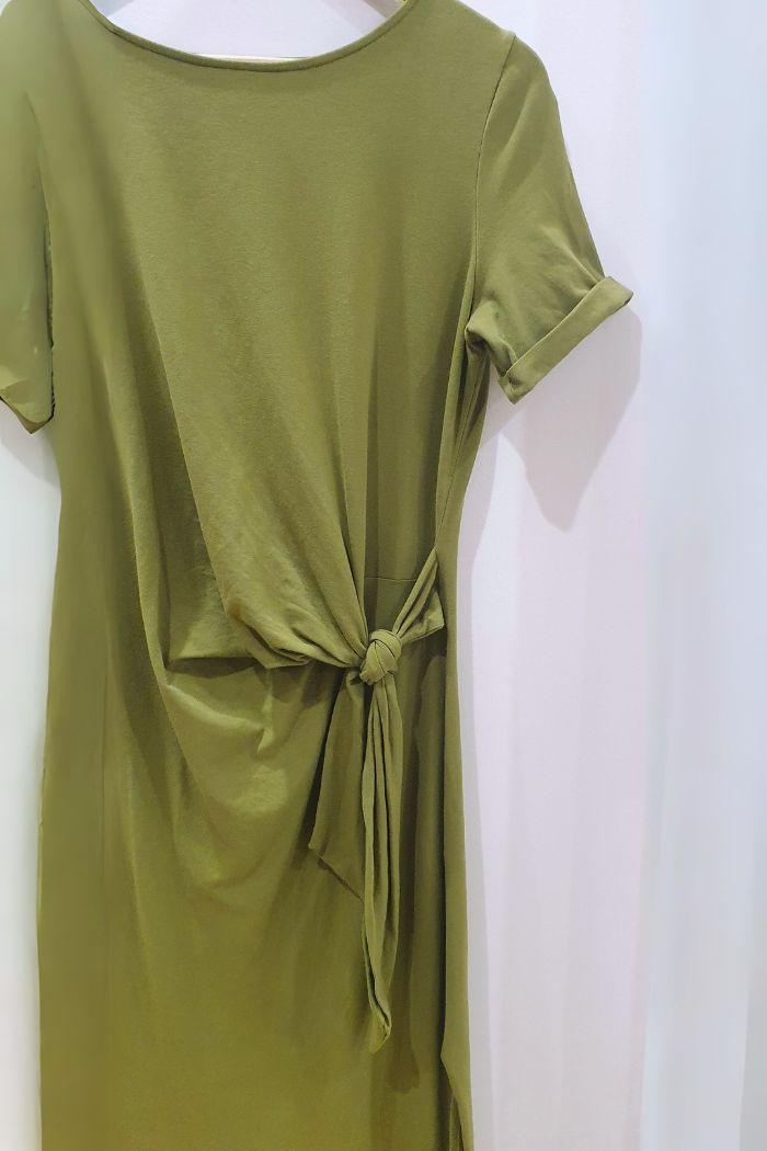 Robe Grossesse Vert Olive Seconde Main Sézane – Mummy Nantes