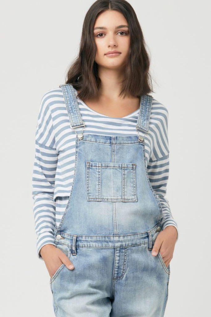 Salopette de Grossesse Denim - Indigo - Mummy Nantes