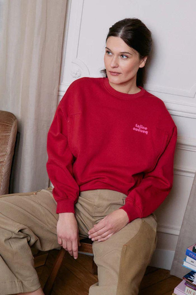 Sweat Grossesse & Allaitement P'allaite - Rouge - Mummy Nantes