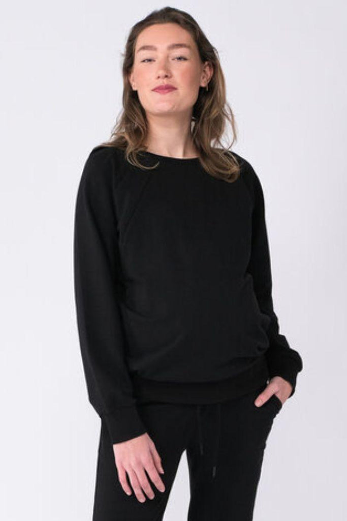 Sweat Grossesse & Allaitement All Black - Mummy Nantes