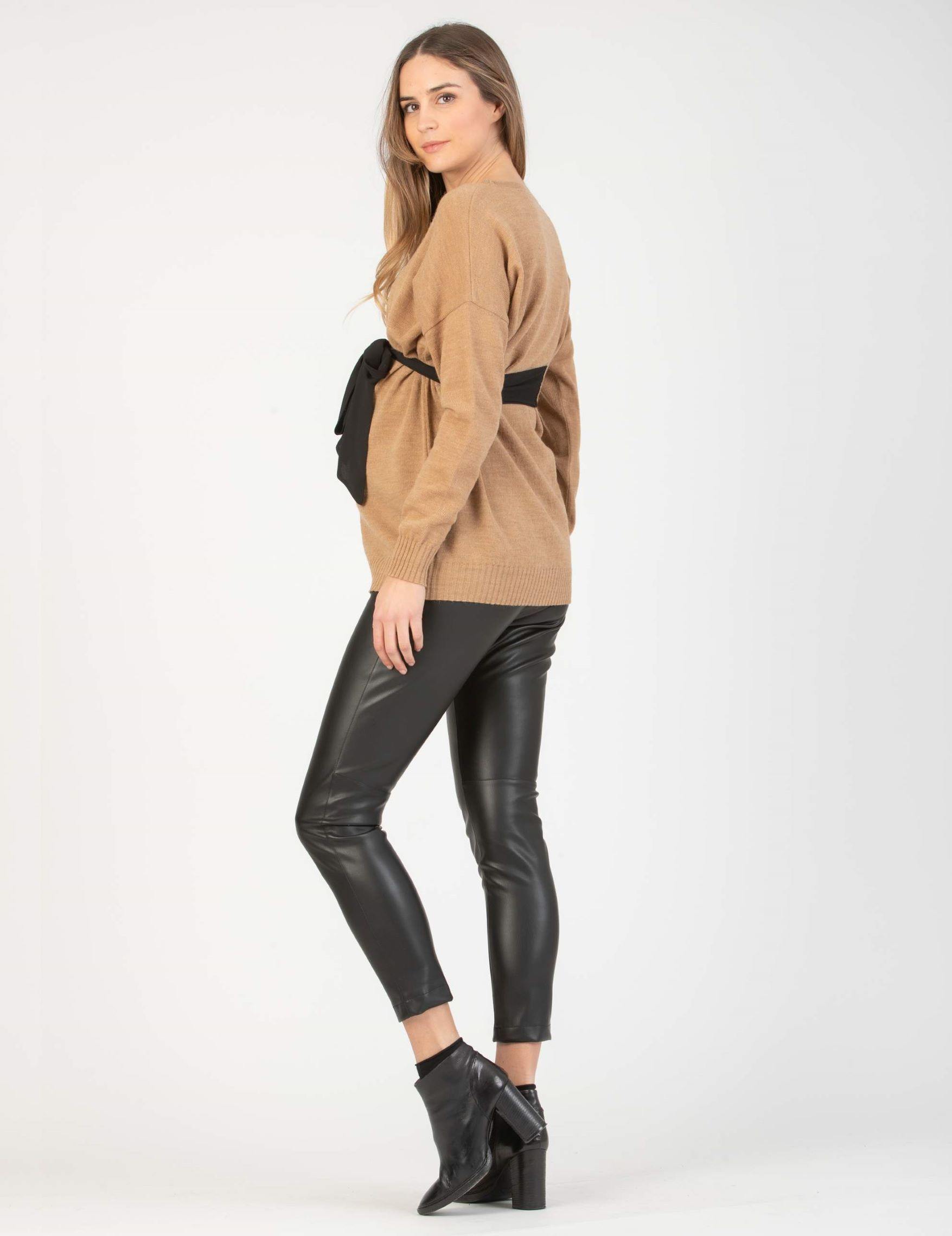 Legging simili cuir best sale maternité