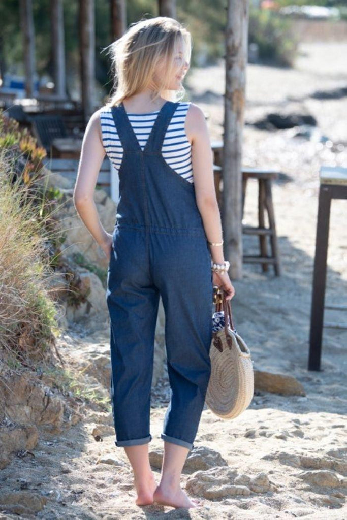 Salopette de Grossesse en Jean Bleu - Mummy Nantes