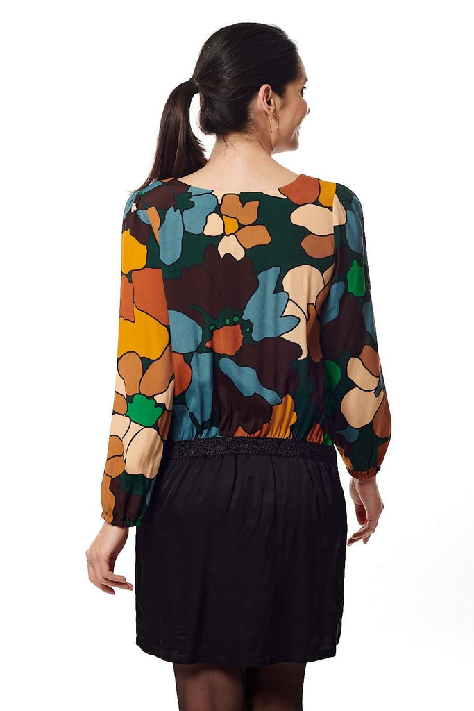 Robe de Grossesse Imprimé Rétro et Satin - Mummy Nantes