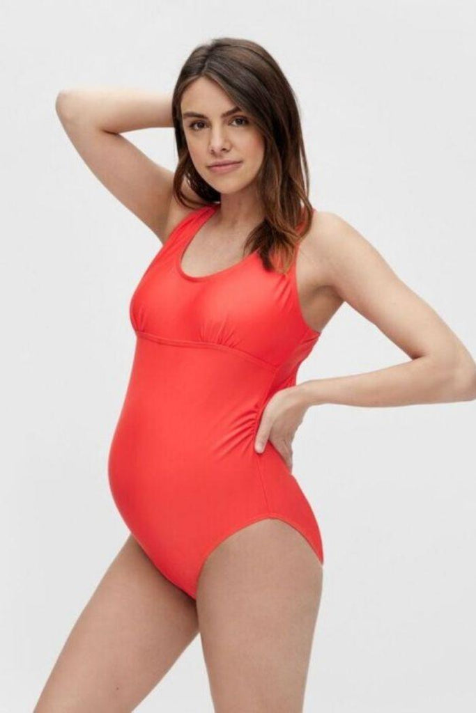 Maillot de bain de grossesse Veronica - Rouge - Mummy Nantes